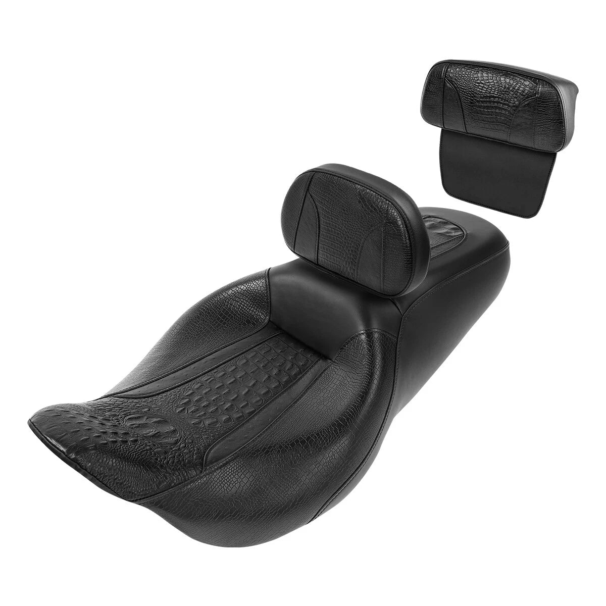 Driver Passenger Seat & Backrest Pad for Harley Road Electra Glide (2014–2023)