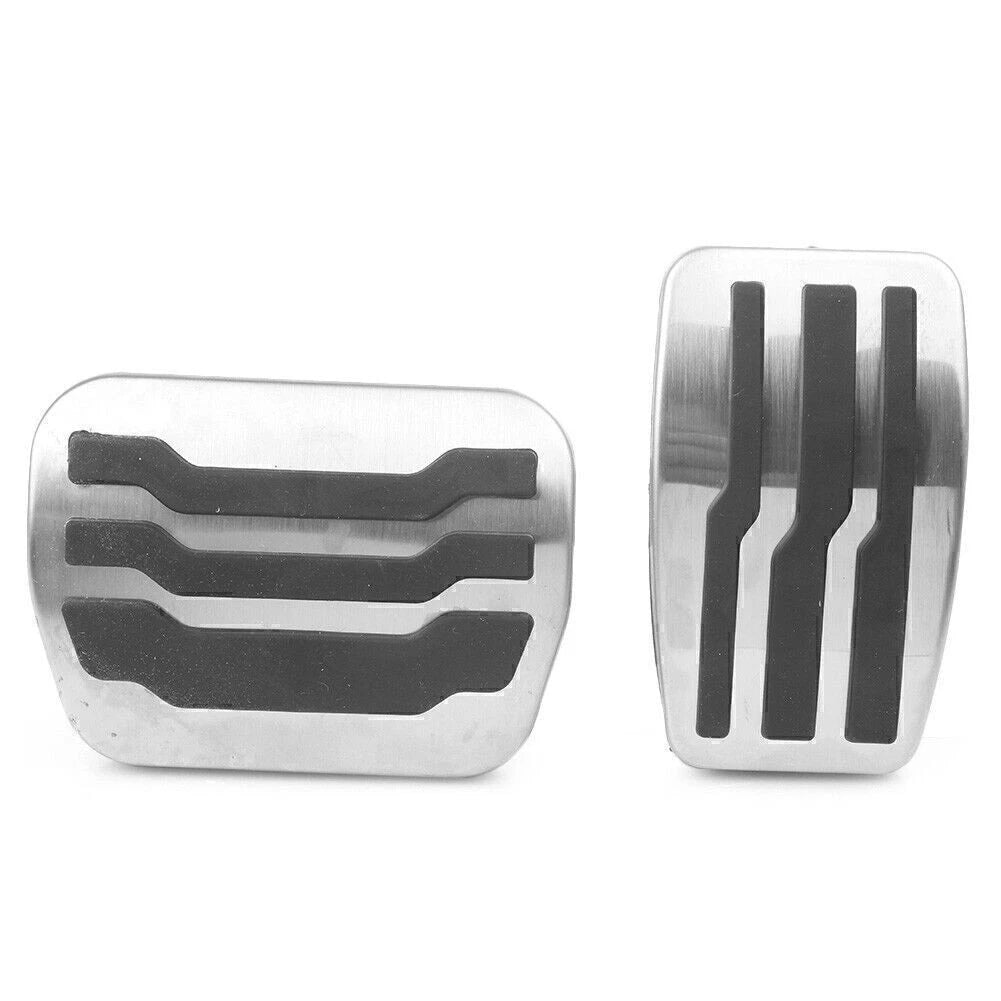 Chrome Automatic Throttle Brake Foot Pedals Set of 2 for Ford F-150 (2011)