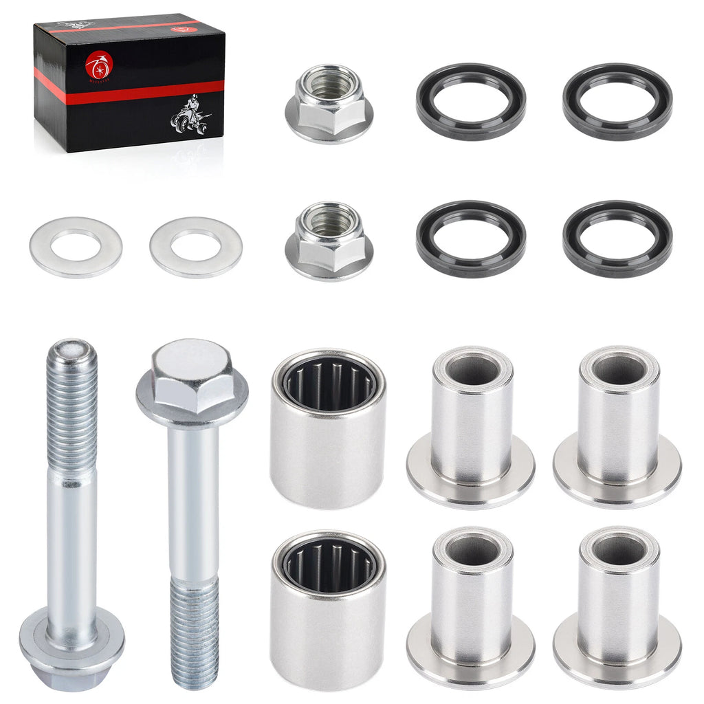 Front Upper A-Arm Bushings Pivot Bearing Kit for Suzuki Quadsport Z400 (2003–2008)