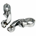 Adjustable Short Angle Highway Footpeg Mount Bracket for Harley (Fits 1 1/4")