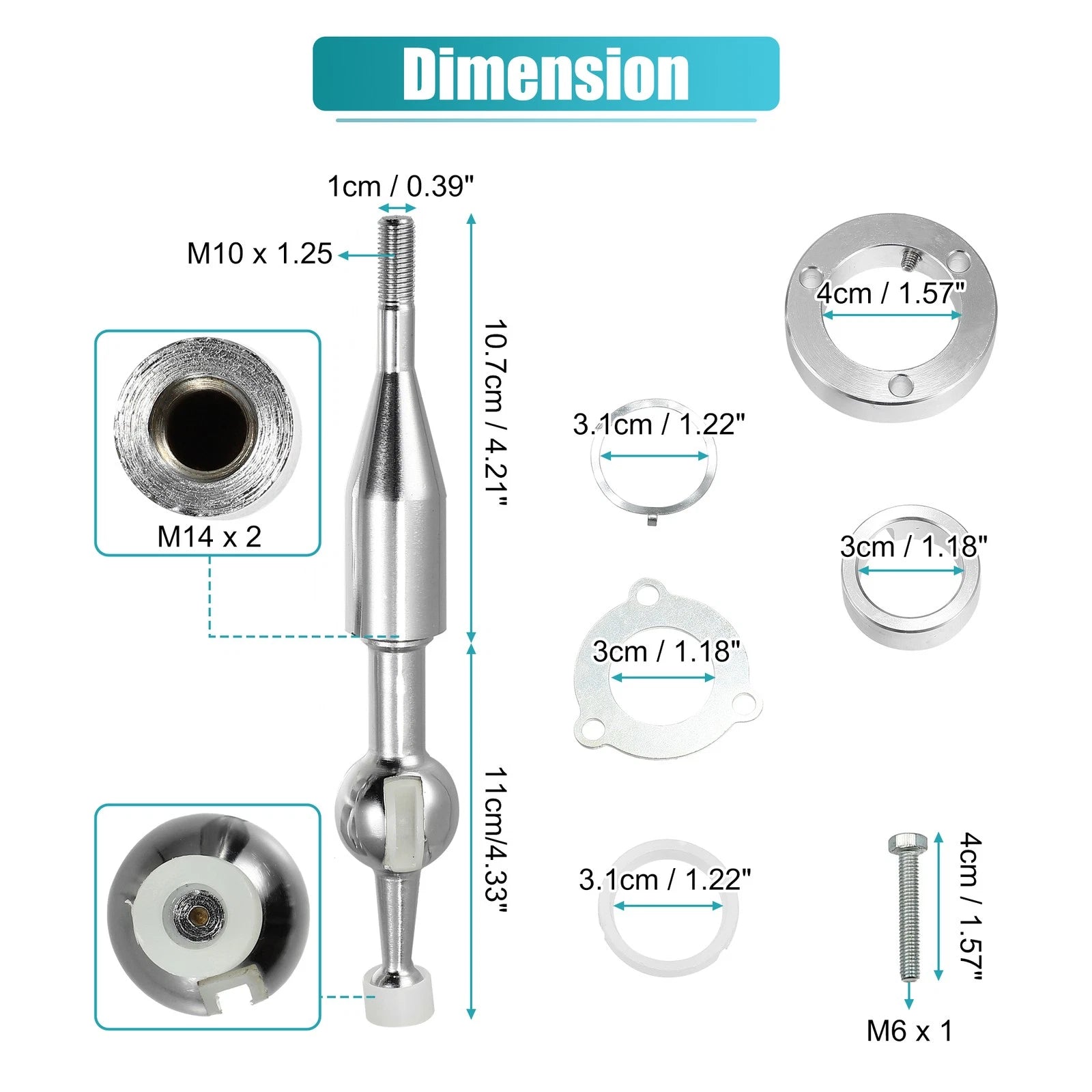 Gear Shift Knob Kit Replacement for Mazda Miata MX5 (1990–1997)