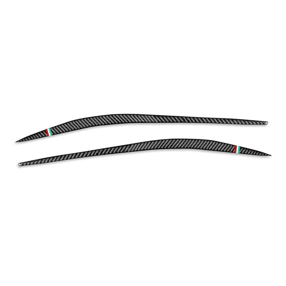 Headlight Eyebrows Eyelids Cover Trim for Alfa Romeo Giulia (2015–2024)