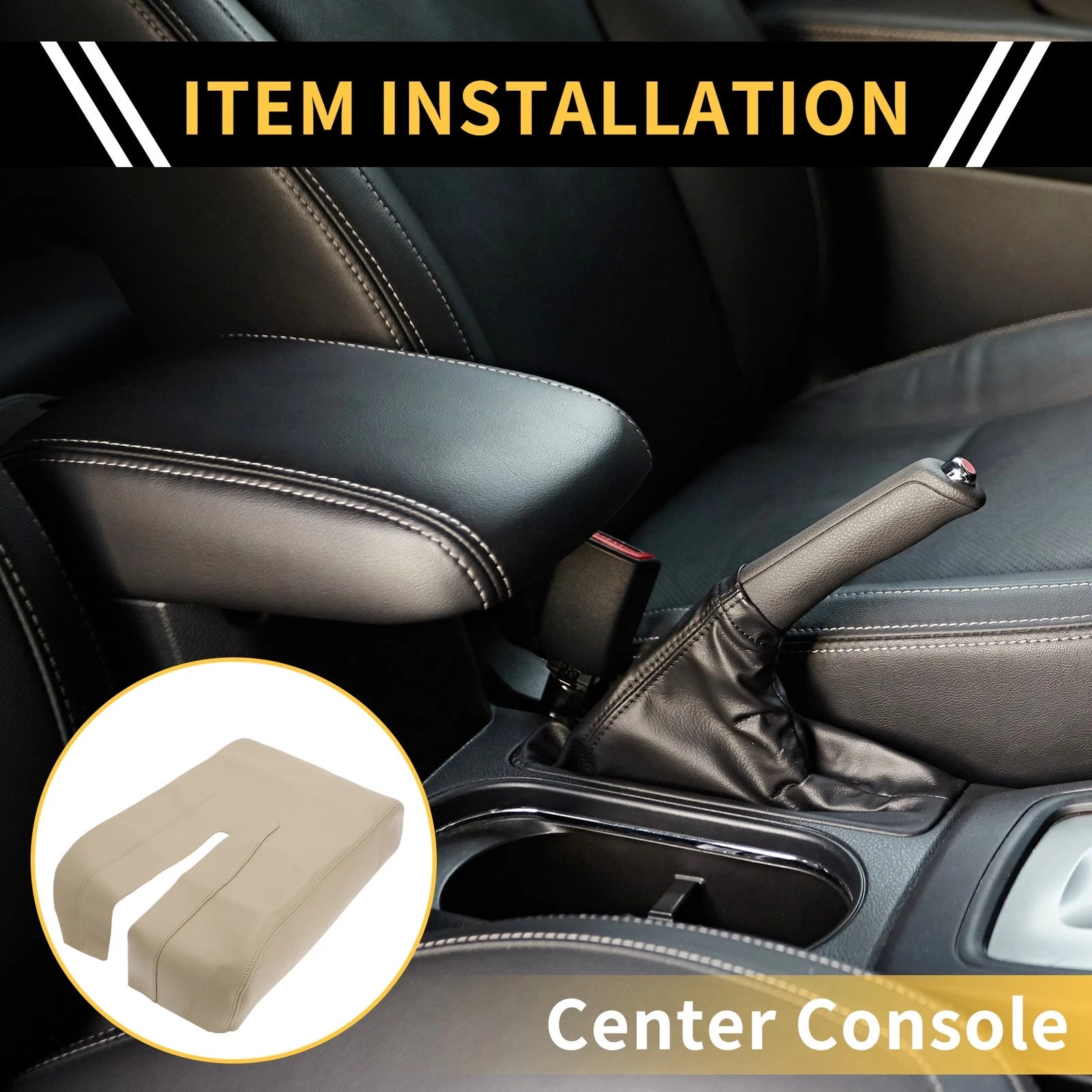 Center Console Lid Armrest Cover Replacement for Toyota Tundra (2007–2021)