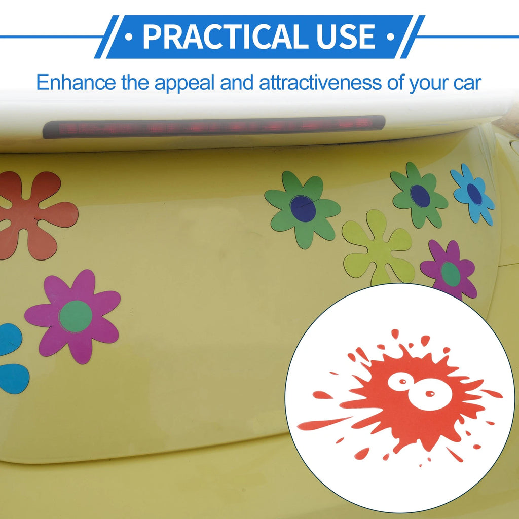 Reflective Bumper Decal for - Red Round Eye Spots