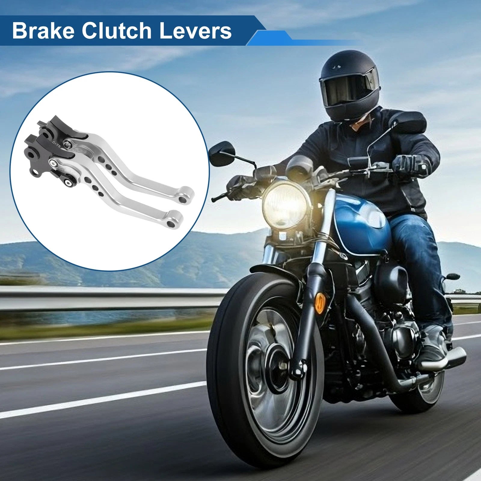 Adjustable Brake Clutch Levers for BMW R Nine T (2014–2016) Silver Tone