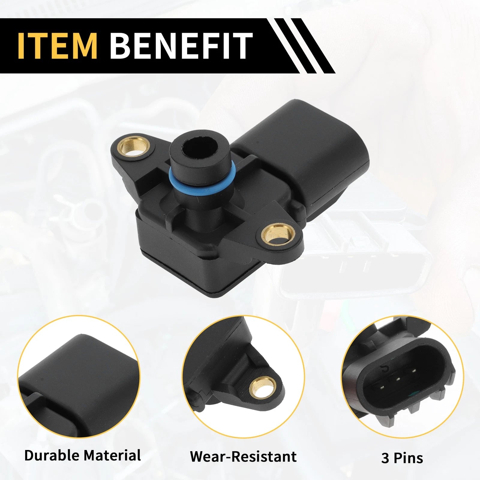Manifold Absolute Pressure Sensor for Jeep TJ (2003) No. 68002763AA
