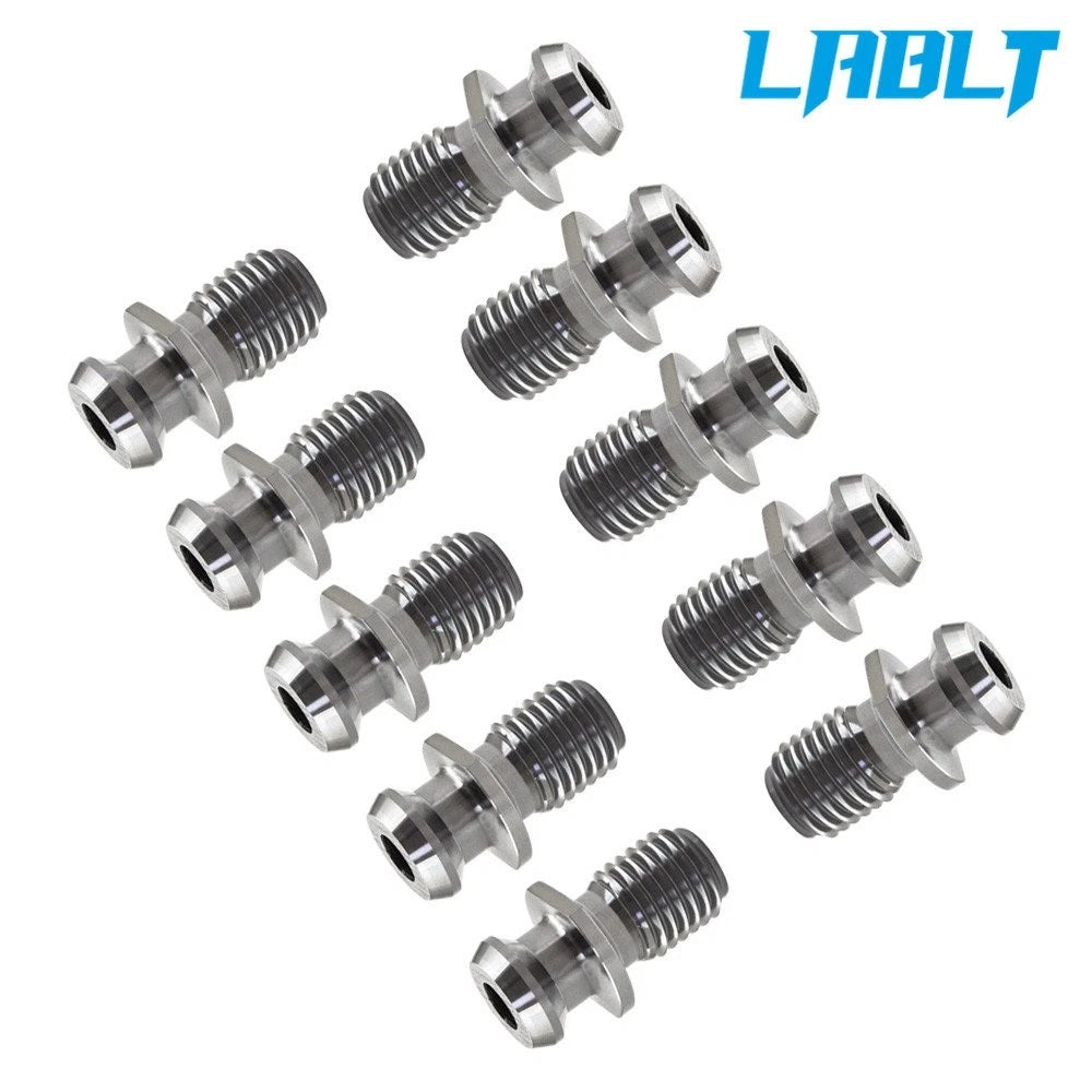 10Pcs Pull Stud Coolant Thru Retention Knob for Mazak (CAT50, 45°)