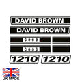 Decal Set for David Brown 1210 Tractors
