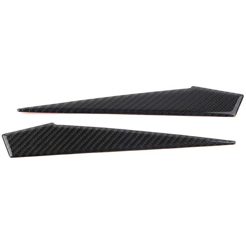 2X Carbon Fiber Gear Shift Side Panel Cover Trim for Subaru Forester (2013–2018)