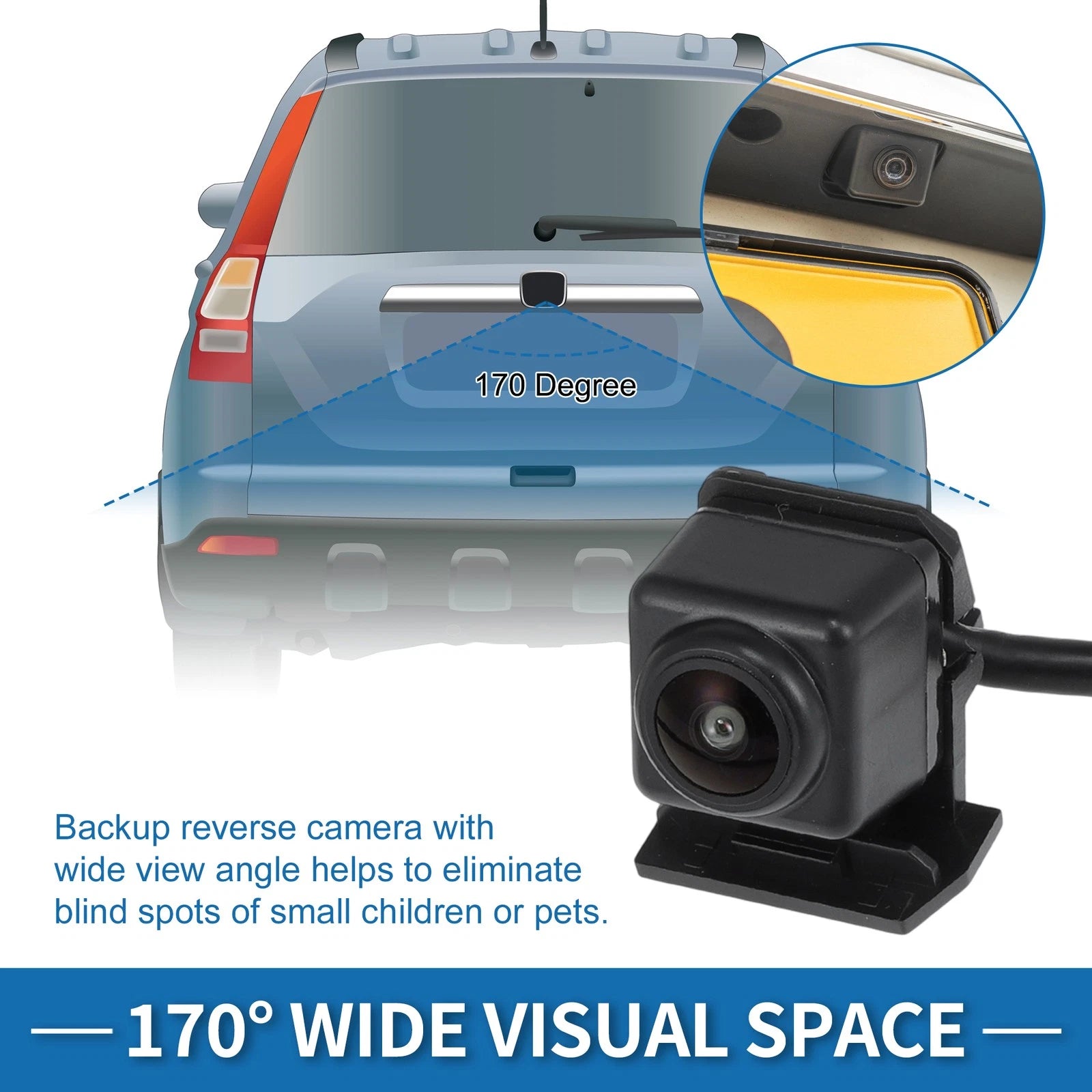 Rear View Camera Replacement for Chevrolet Suburban Tahoe for GMC Yukon (2017–2020)