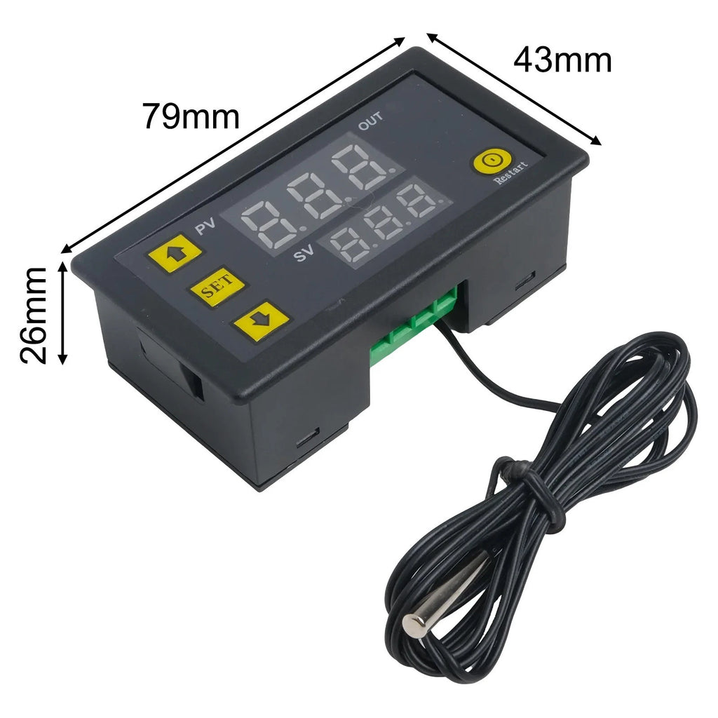2X AC Digital Temperature Controller W3230 for Automotive