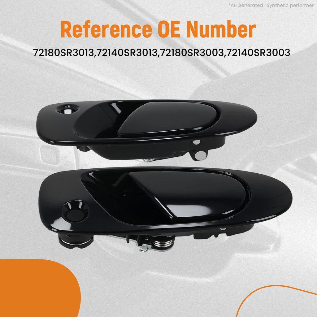 Front Left Right Door Handle for Honda Civic (1992–1995) 72180SR3003