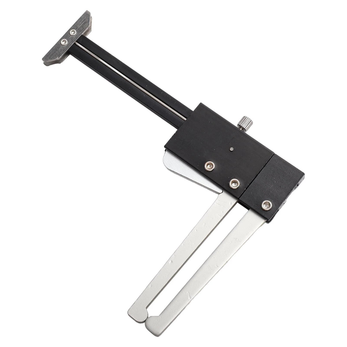 Tire Measuring Tool for Versatile Applications (Black/Silver)