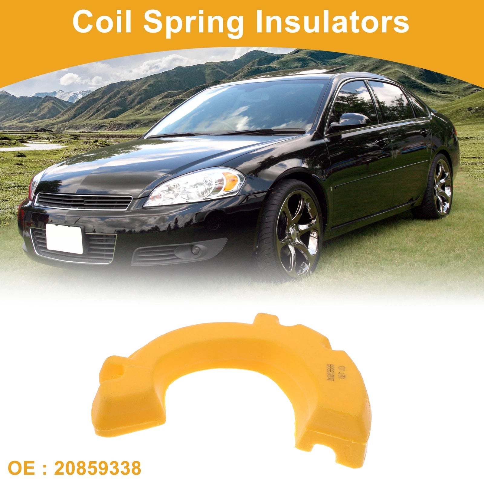 Front Lower Coil Spring Insulators Replacement for Chevrolet Impala (2014–2020)