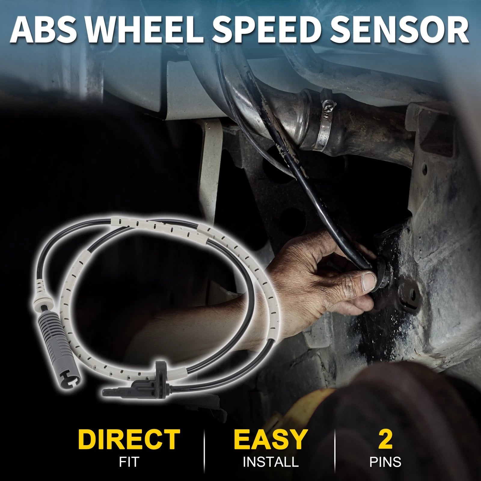Rear Left ABS Wheel Speed Sensor for BMW 328i 2007–2013