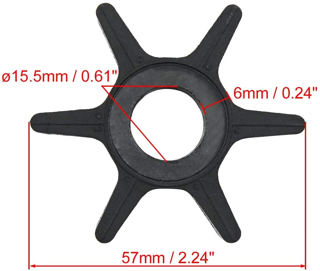 Impeller for Chrysler Force Mercury 25-50 HP Outboard (47-F433065-2)
