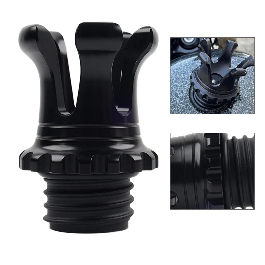 Vented King Crown Gas Cap for Harley XL883 Road King