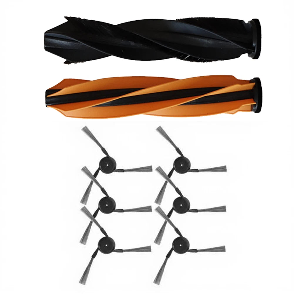 Brush Replacement Kit for Dreame P60 Robot Vacuum (8 Piece, Rubber Nylon)
