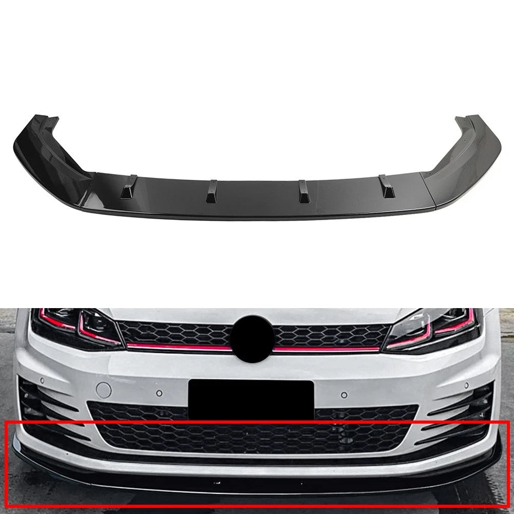 Front Bumper Splitter Lip for Volkswagen Golf MK7 R Line (2013–2016)