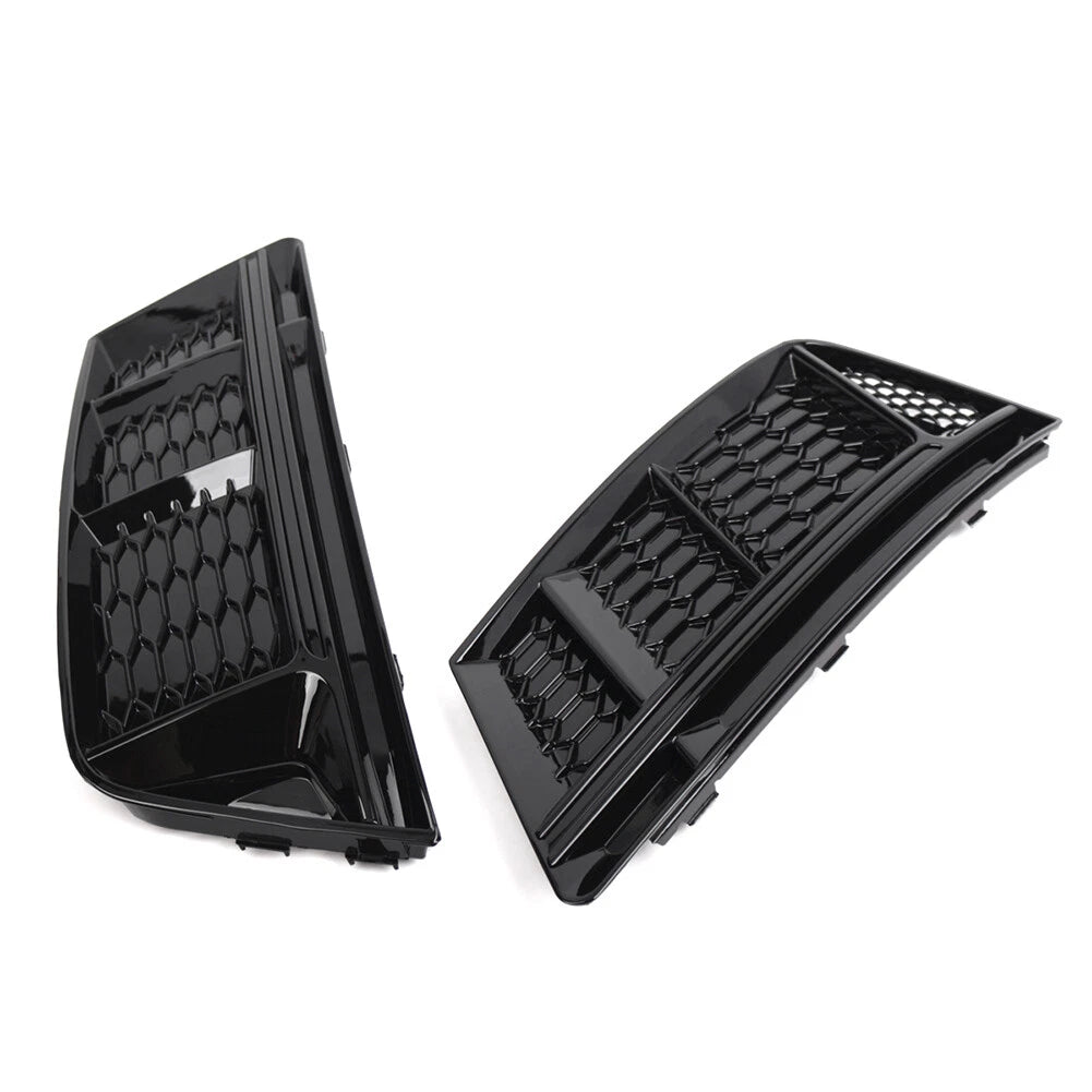 Front Bumper Lower Grill Fog Light Grille for Audi A4 B9 (2016–2018)