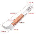 Bee Hive Scraper Tool with Wooden Handle and Stainless Steel Blade