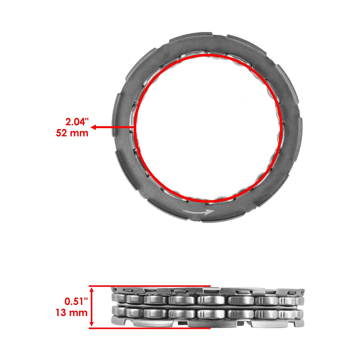 Starter Clutch One Way Bearing Sprag for Can Am DS650 2000–2005