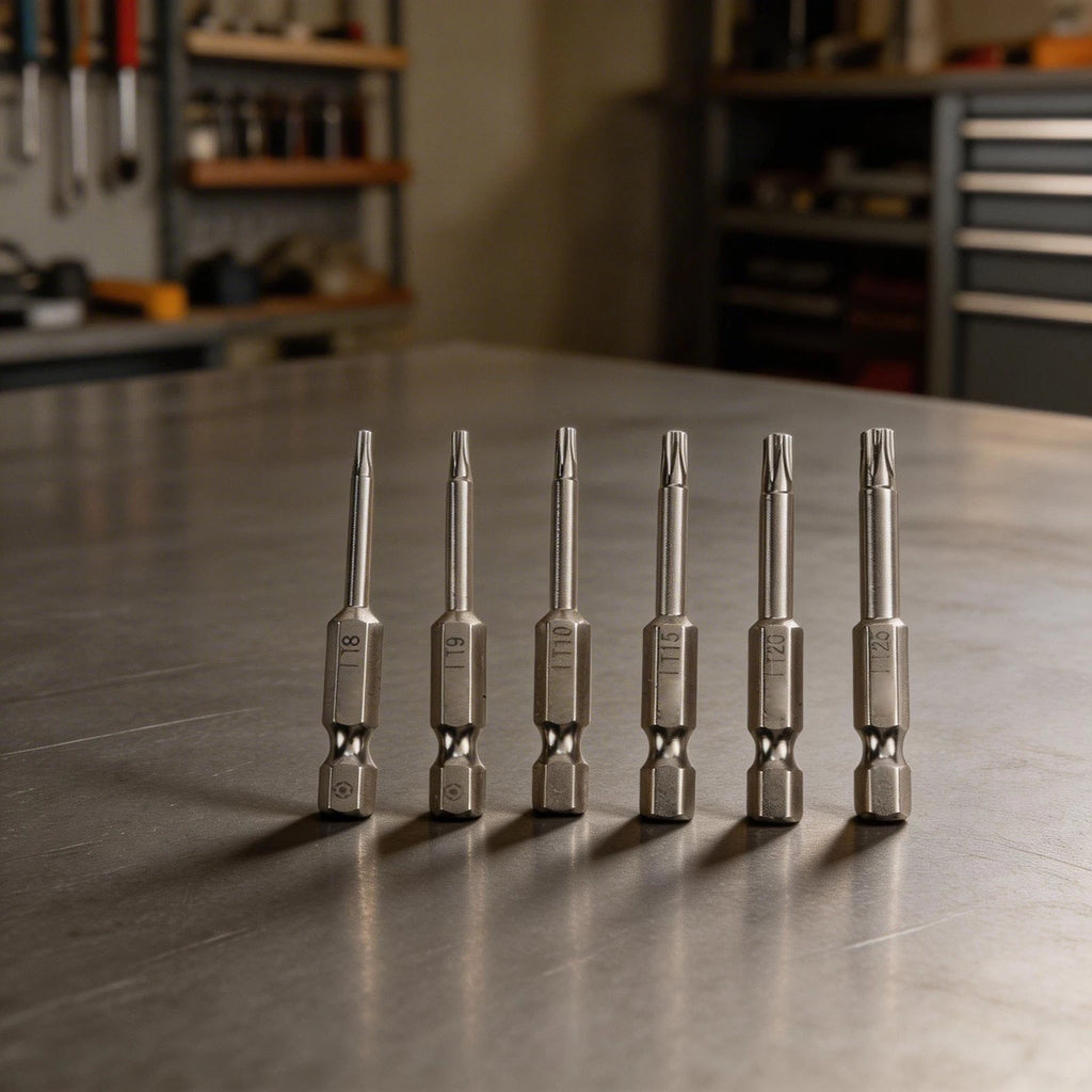 Set of 6 Hexagonal Screwdriver Bits for Various Drills