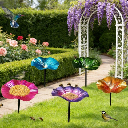 Bird Feeder and Watering Station for Garden Decor (Easy Installation)