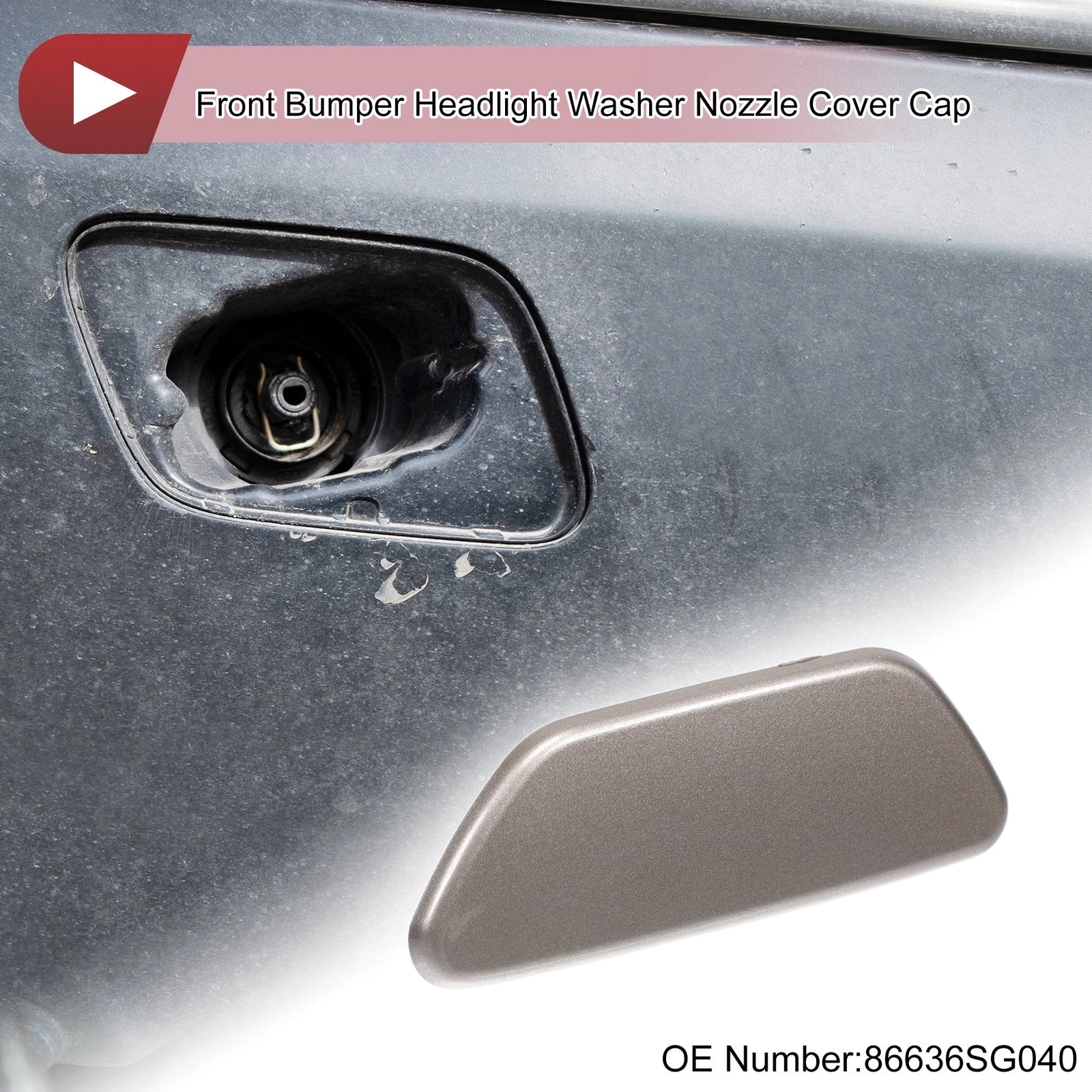 Front Left Washer Nozzle Cover Cap Replacement for Subaru Forester 2013-2015