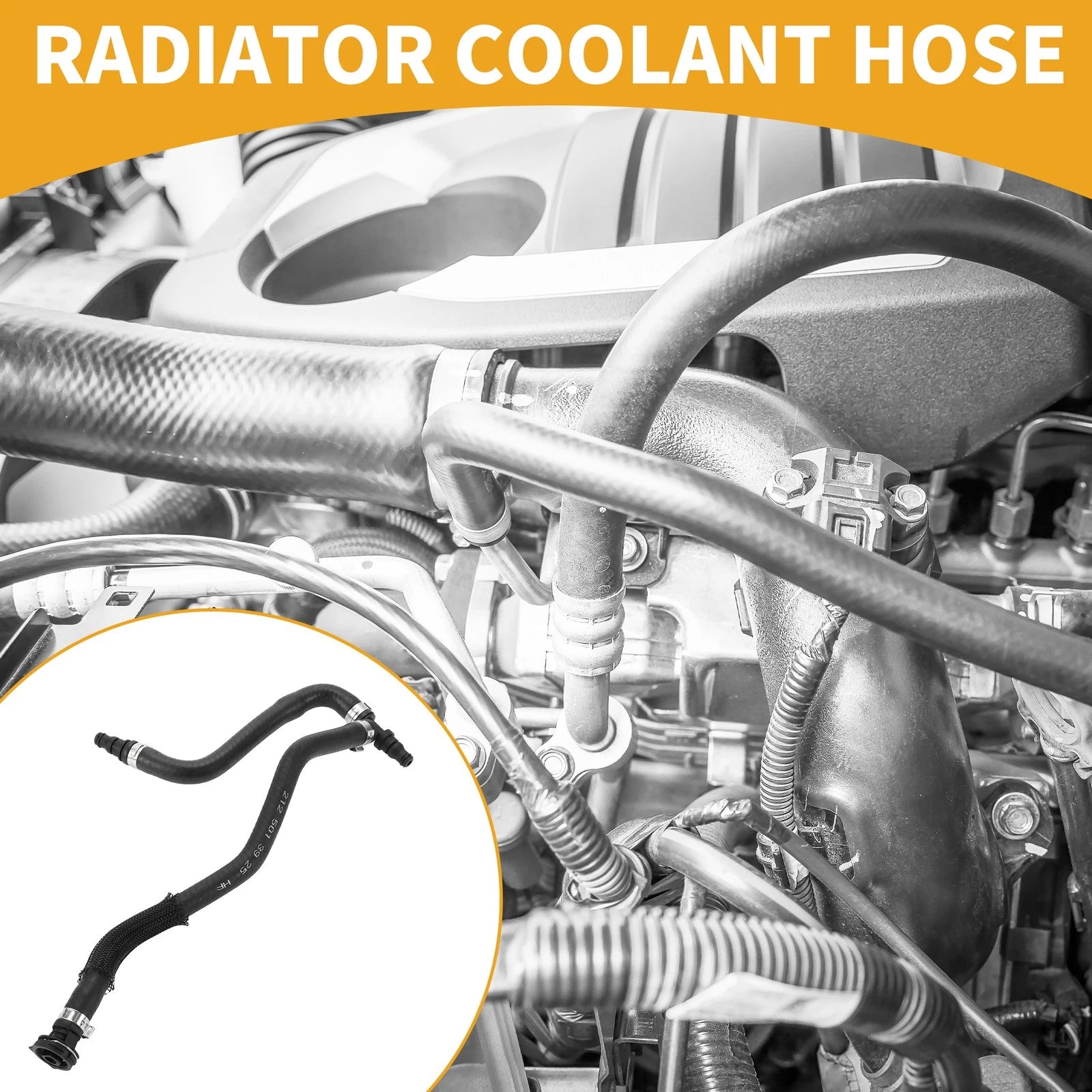 Radiator Coolant Hose for Mercedes-Benz E-Class E200 (2012–2016)