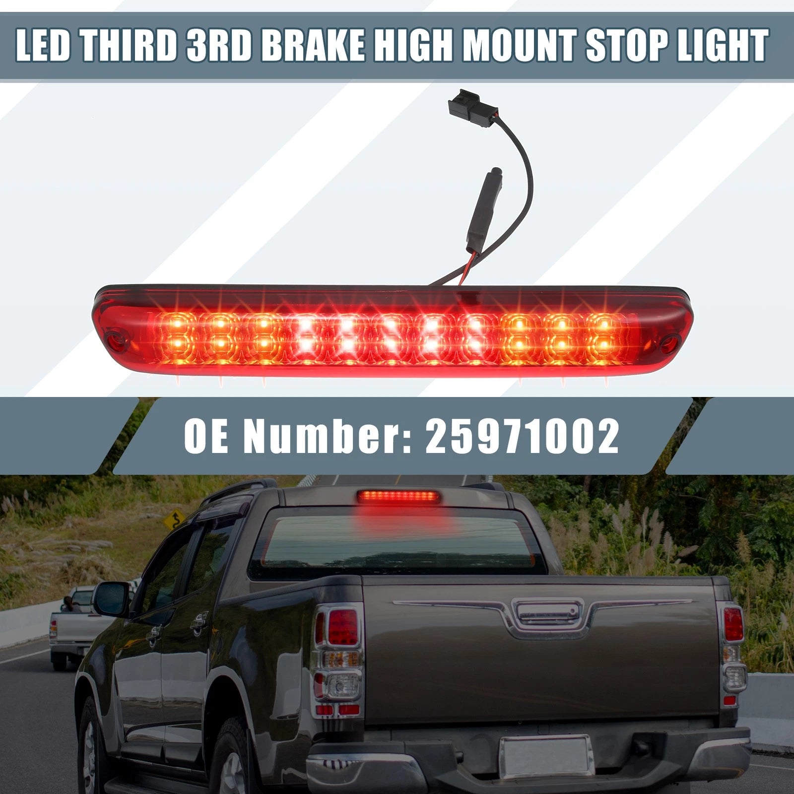 High Mount Stop Light Replacement for Chevy Colorado (2004–2012) Red Lens