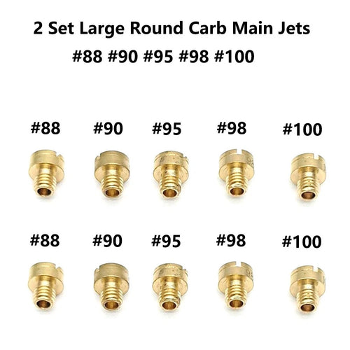 10pcs Carburetor Main Jet for Mikuni (#88 #90 #95 #98 #100)