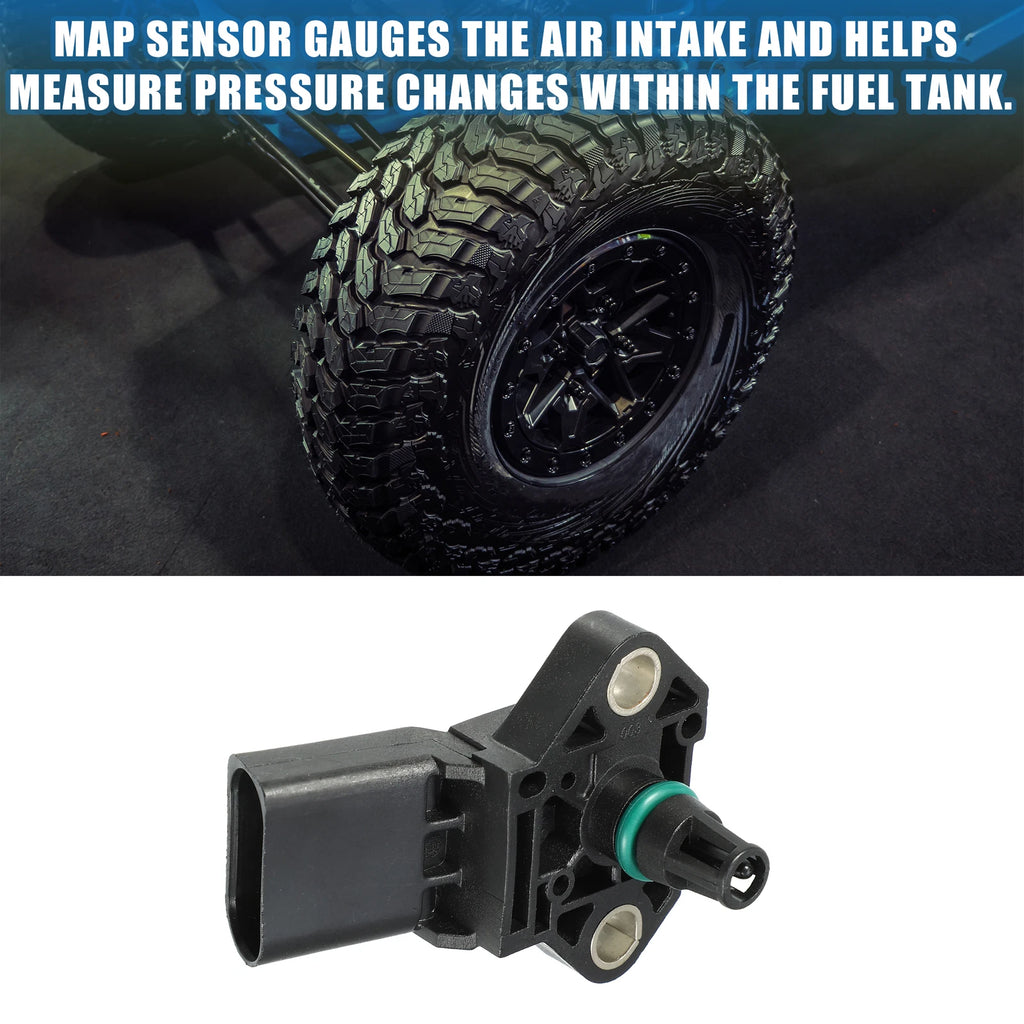 Manifold Absolute Pressure Sensor for Audi A3 (03G906051E, 03G-906-051-E)