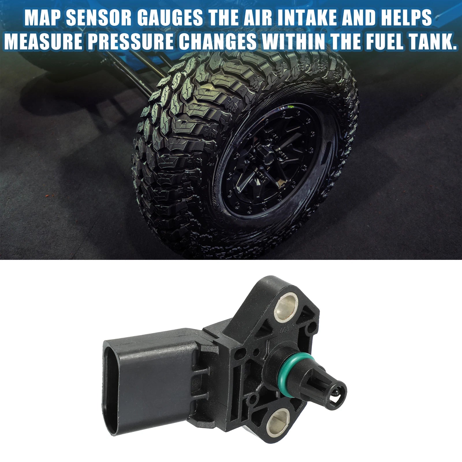 Manifold Absolute Pressure Sensor for Audi A3 (03G906051E, 03G-906-051-E)