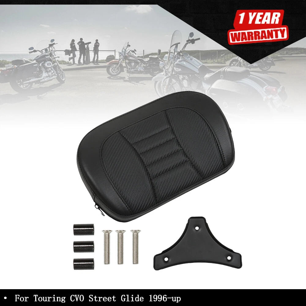 Passenger Backrest Pad for Harley Touring CVO Street Glide (1996–2023)