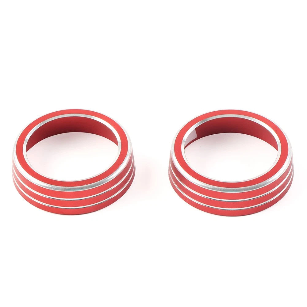 AC Climate Switch Knob Ring Cover Trim for Honda Civic (2016–2021) Red
