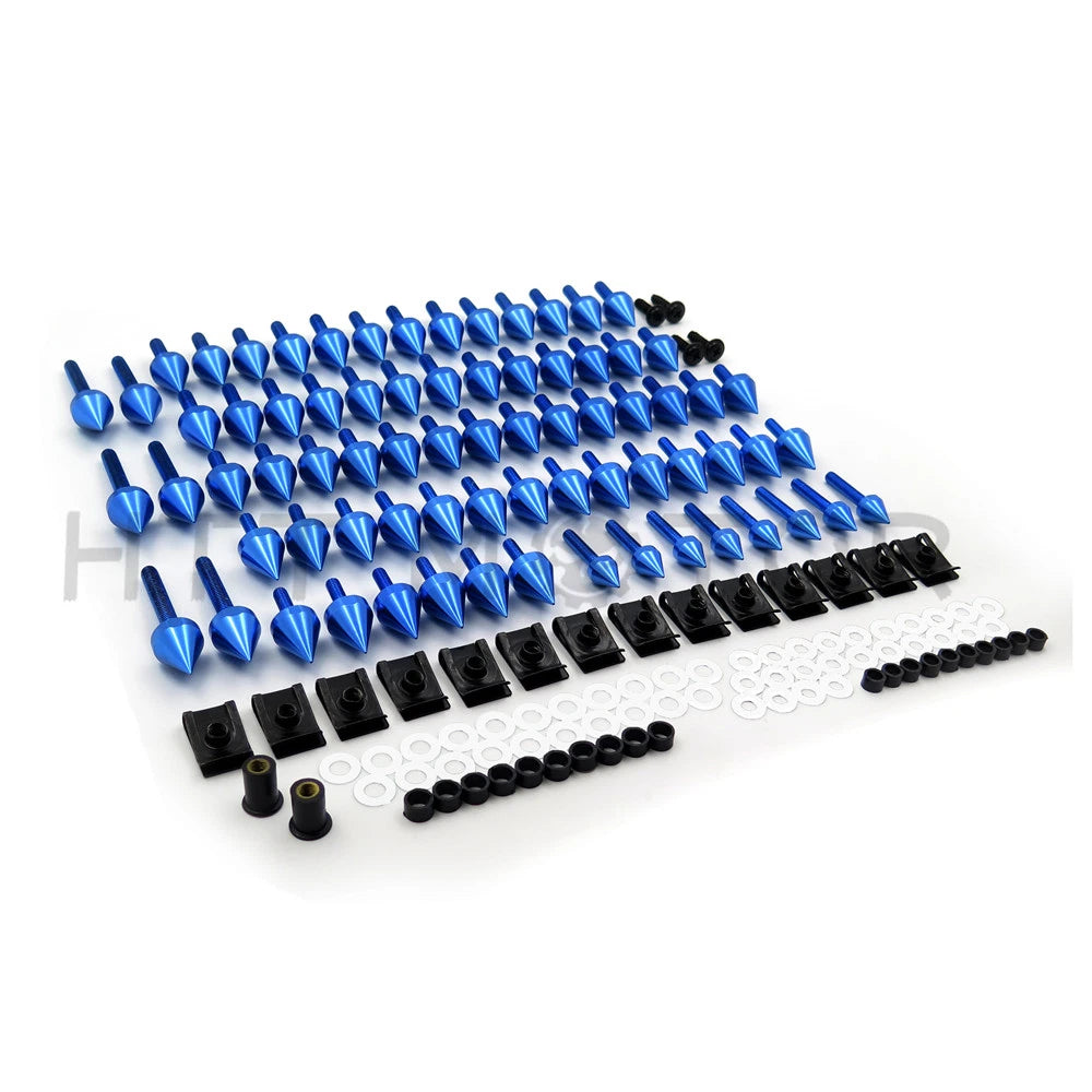 Complete Fairing Bolt Fasteners Kit for Yamaha - Blue