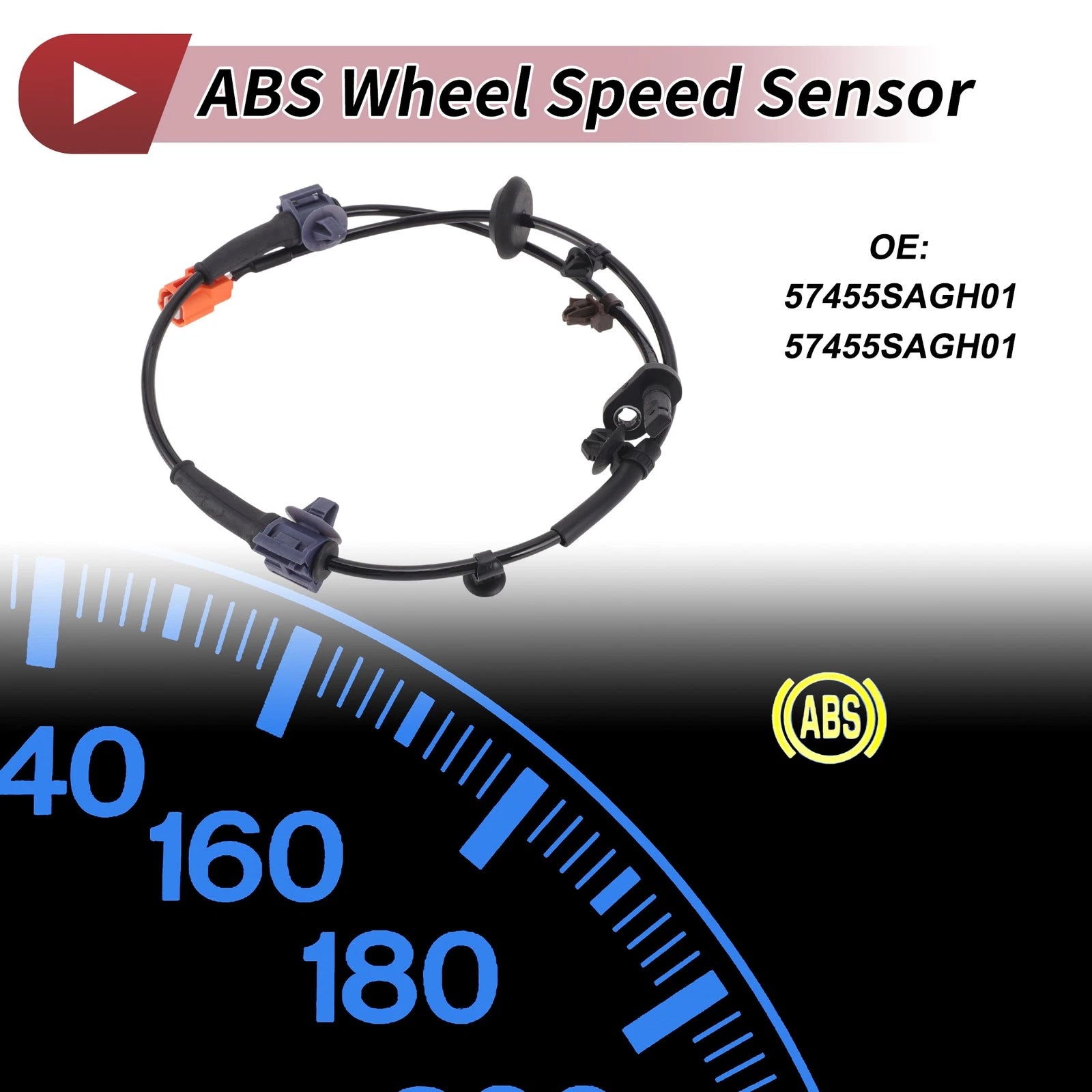 ABS Wheel Speed Sensor Front Left Replacement for Honda City GE4 (2011–2014)