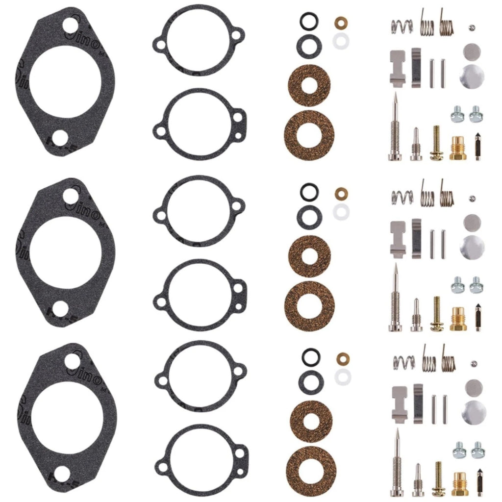 Set of 3 Carburetor Repair Kits for Mercury 65-150 Inlines (7021, 1395-5109-1, 18-7021)