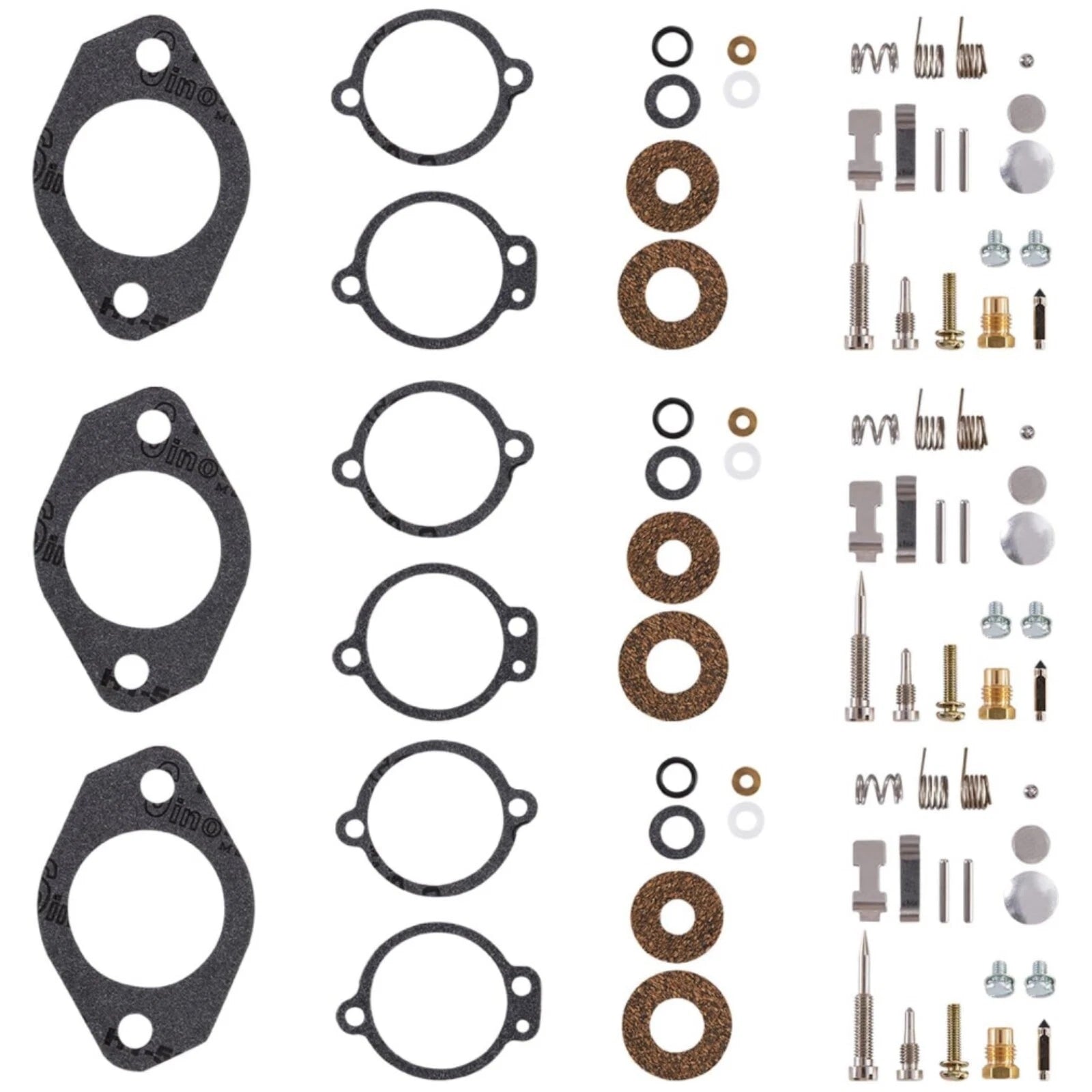 Set of 3 Carburetor Repair Kits for Mercury 65-150 Inlines (7021, 1395-5109-1, 18-7021)