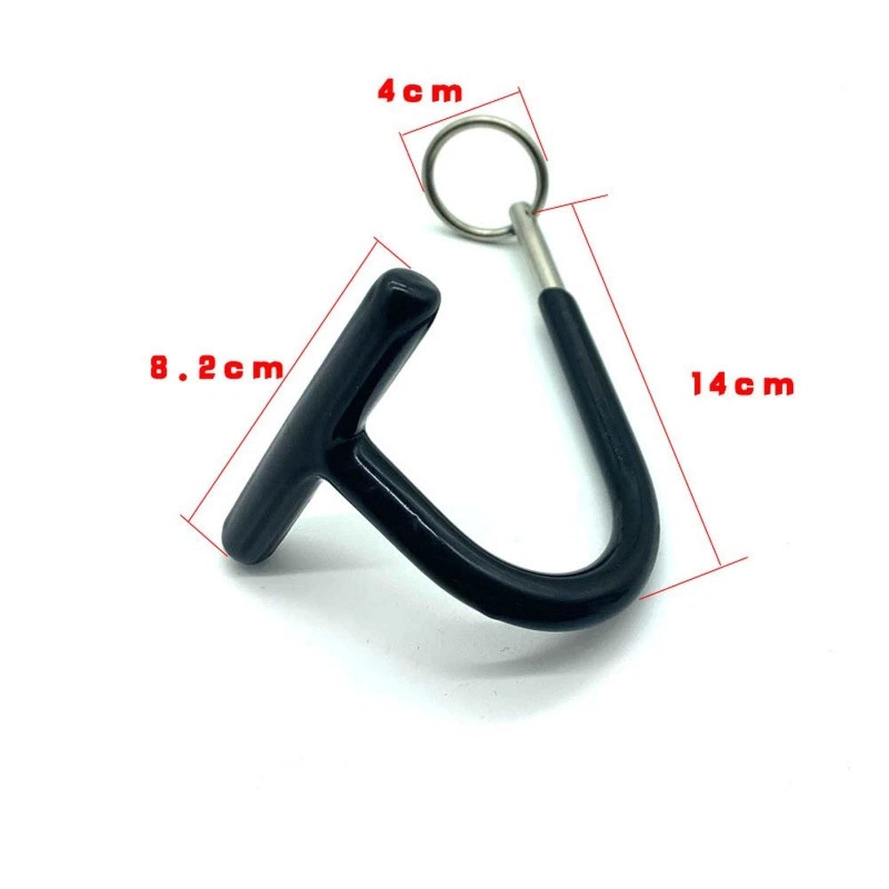 Vehicle Dent Pulling Kit Featuring Black Hanger S Hook Nylon Strap White Rod