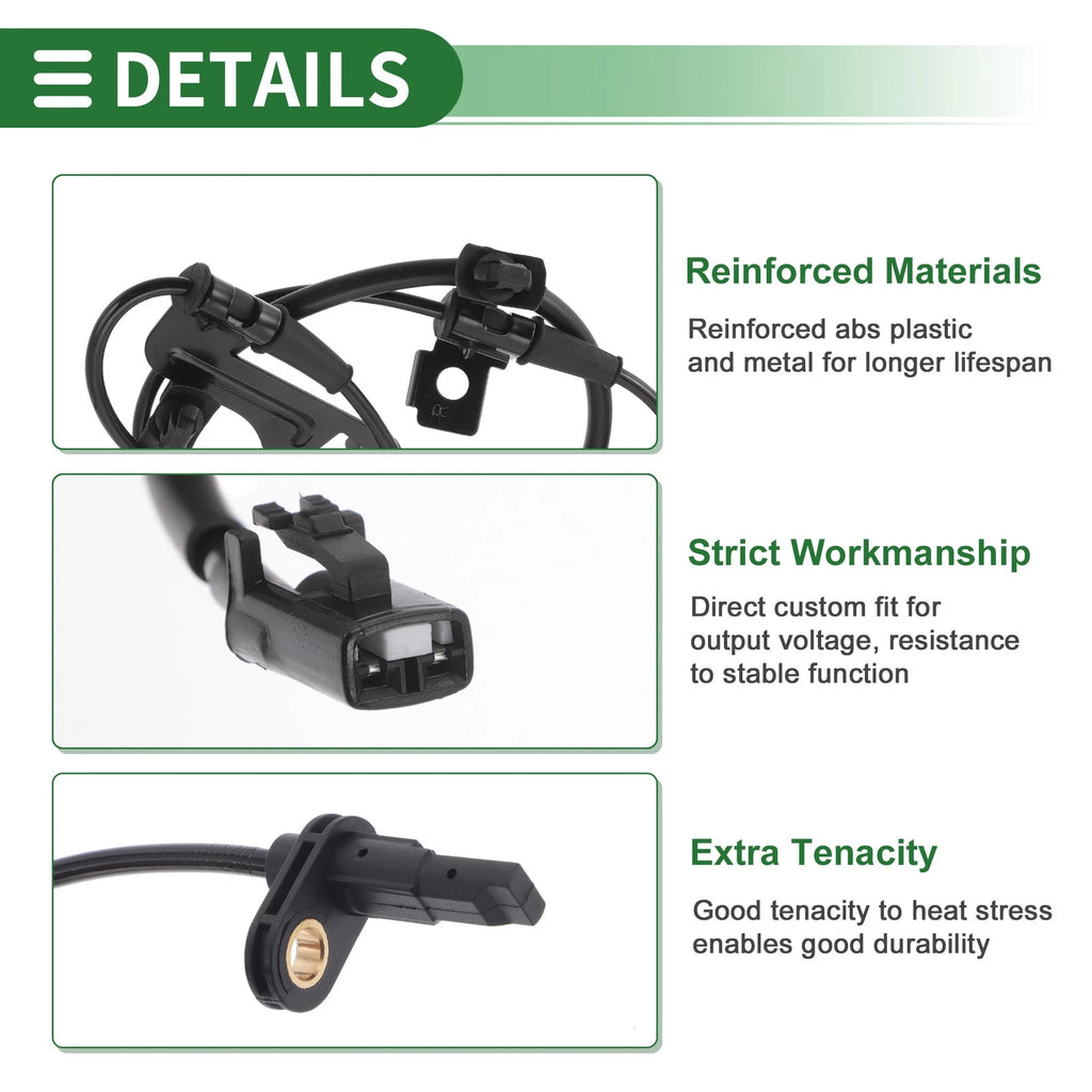 ABS Wheel Speed Sensor Front Right Replacement for Hyundai Elantra GT (2011–2020)