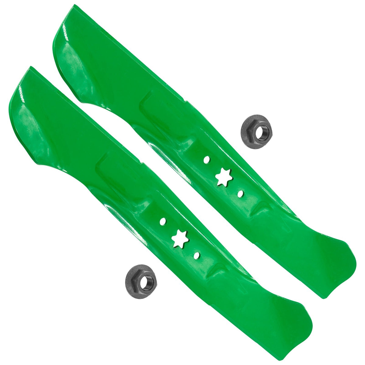 Deck Blades 46 Inch Replacement Kit with Nuts for Cub Cadet LTX1045 (2020–2023)