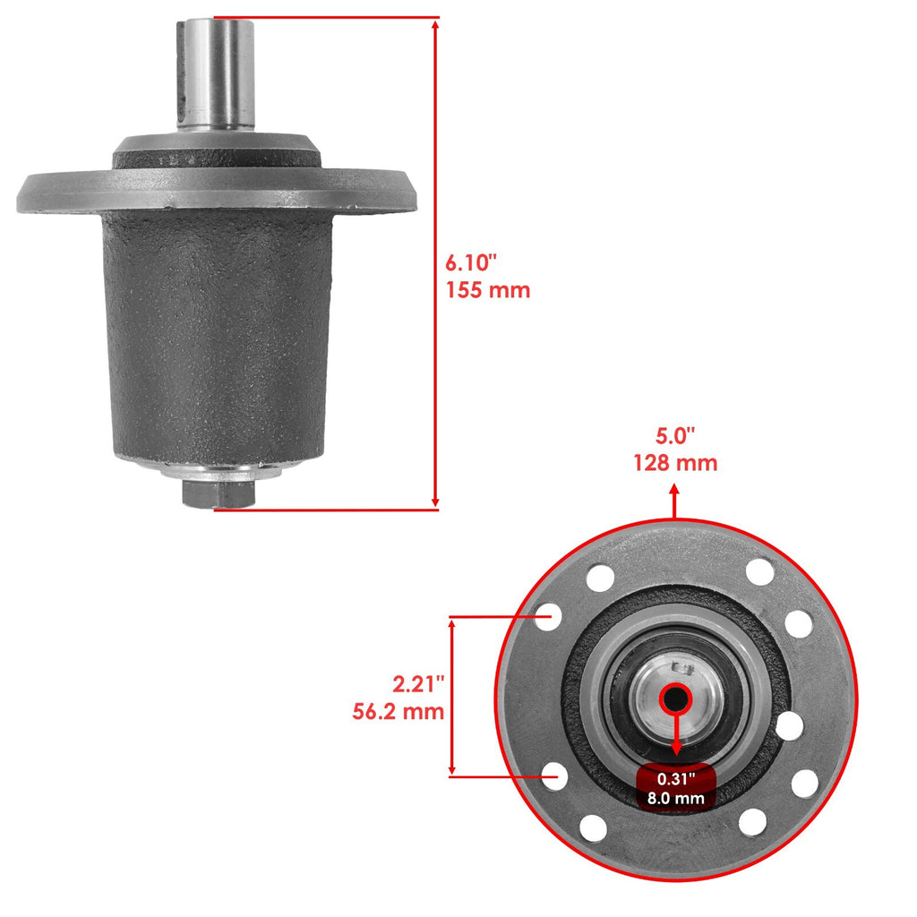 Deck Spindle Replacement for Gravely 992013 992014 992015 (38070–38682)