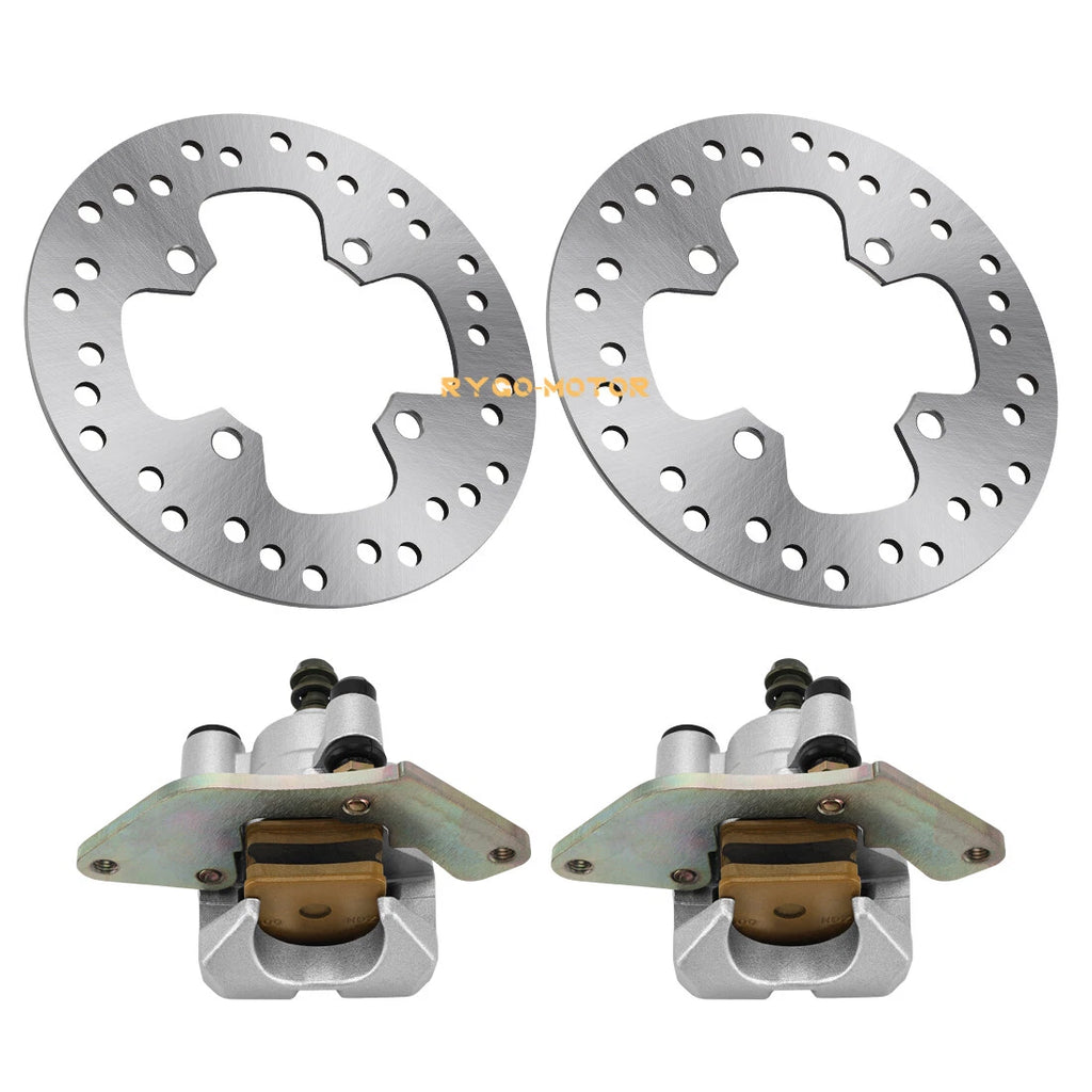 Front Brake Calipers & Disc Rotors for Honda Rancher 420 TRX420 (2014–2019)