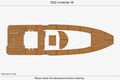 EVA Pad Foam Teak Deck Flooring Mat for Contender 39 FA (2022)