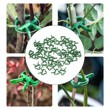100 Flexible Plant Support Clips for Upright Plants