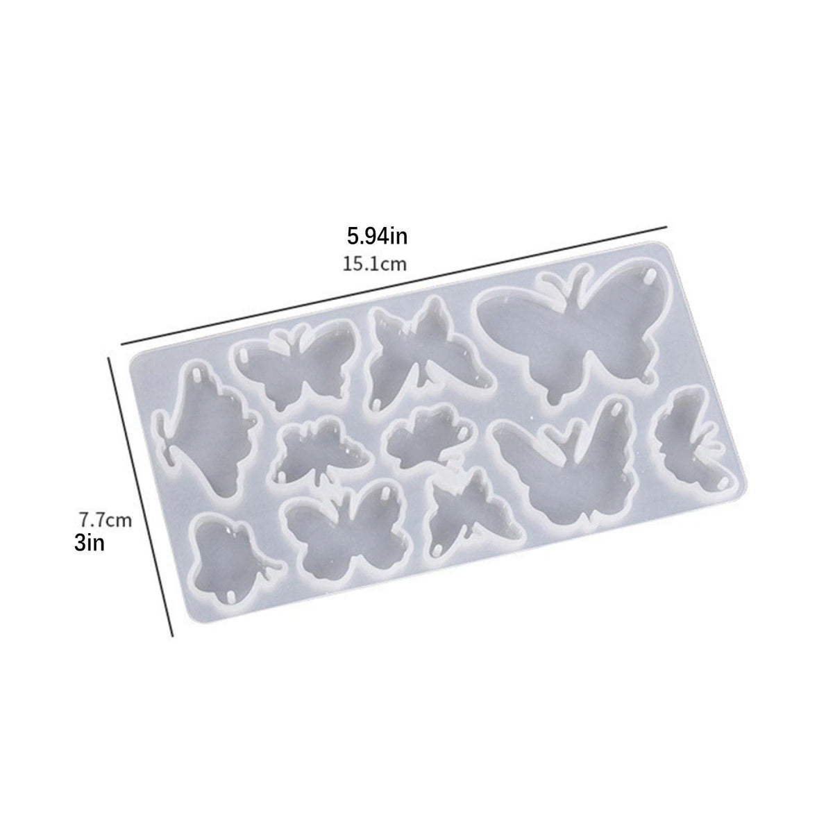 Silicone Mold for DIY Earrings and Pendants (Epoxy Resin Casting)
