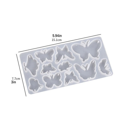 Silicone Mold for DIY Earrings and Pendants (Epoxy Resin Casting)