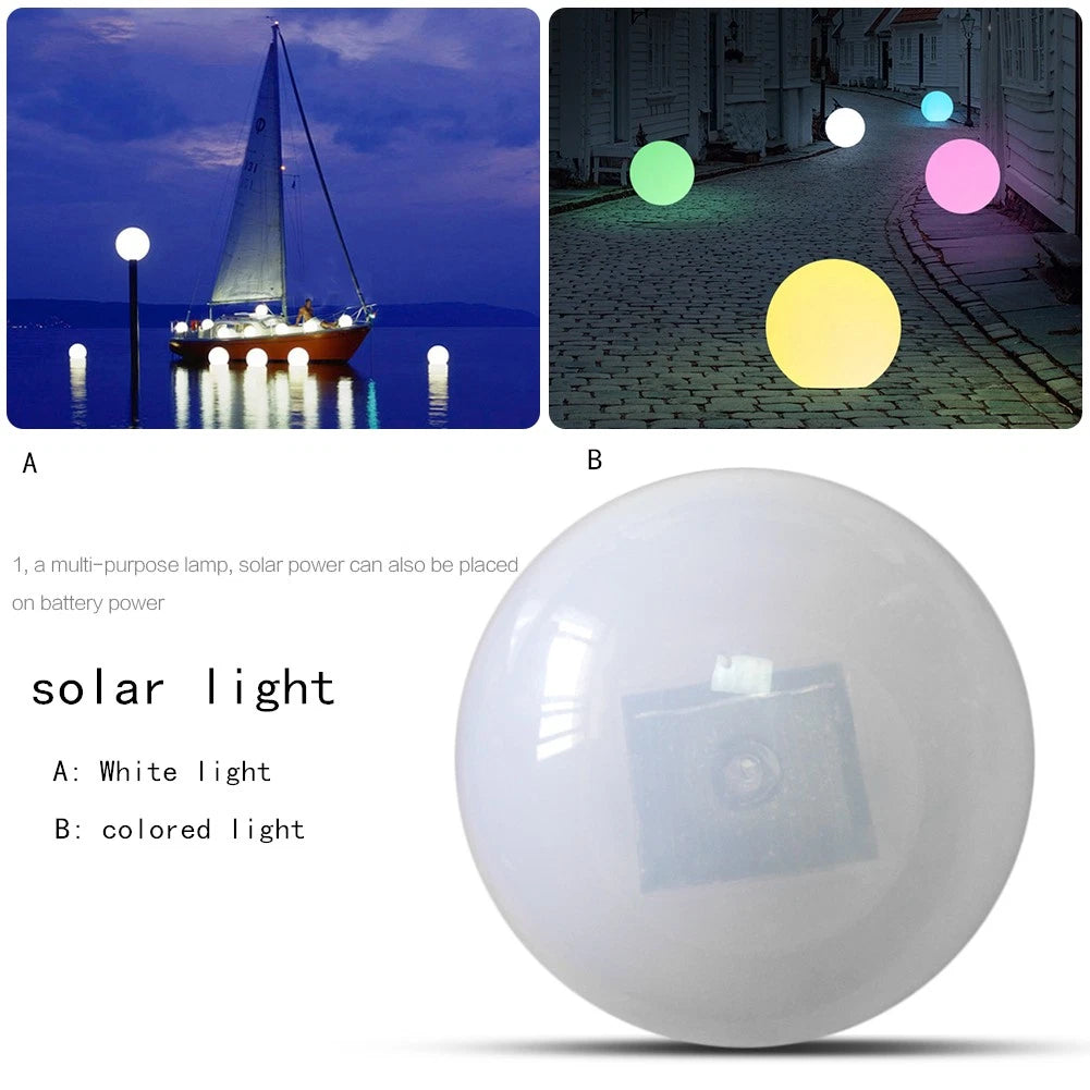 Solar Powered LED Floating Fountain Light for Garden Pond Pool